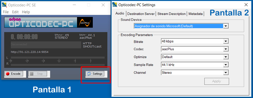 Guía de instalación de Shoutcast