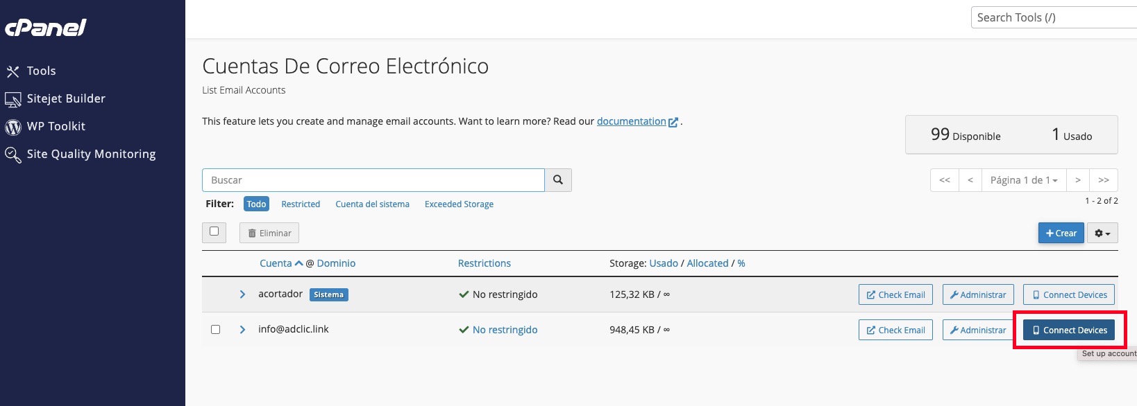 Conectar Dispositivos