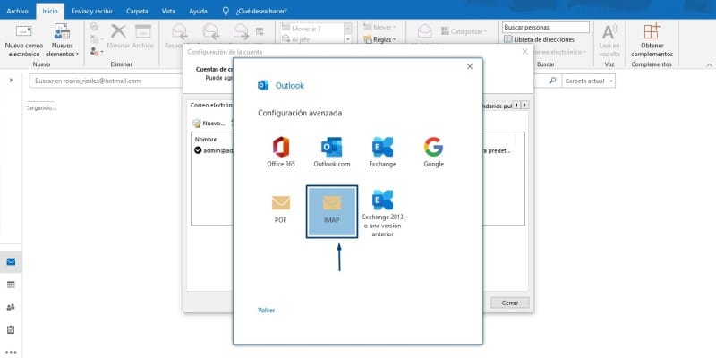 Configurar correo de cPanel en Outlook