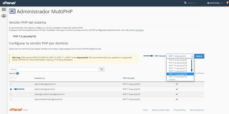 editor php ini cpanel