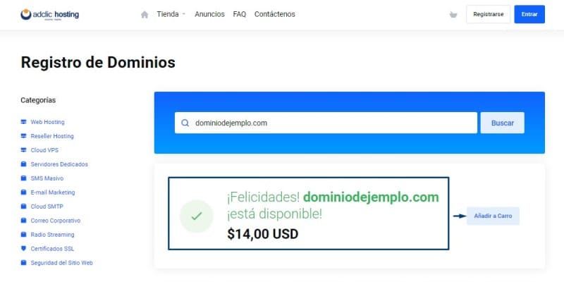 dominio disponible