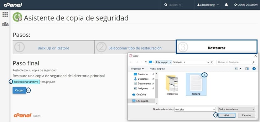 Asistente de copia de seguridad