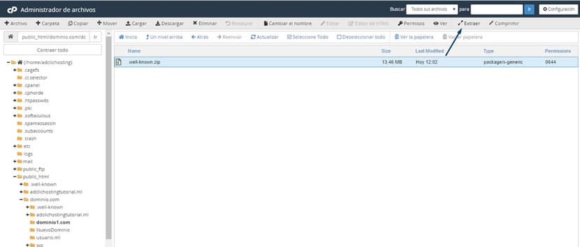 Subir sitio web