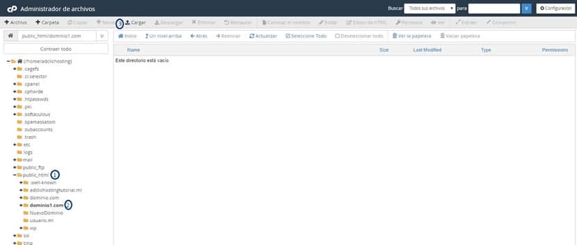 Subir sitio web