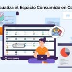 Espacio en disco usado por correos electrónicos