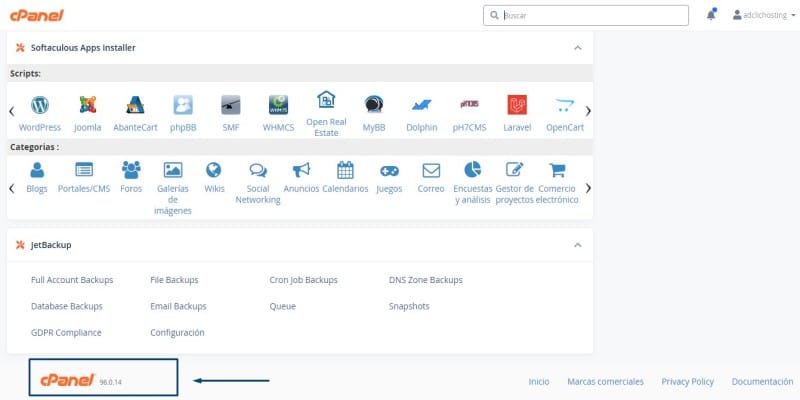 actualizar cpanel y whm
