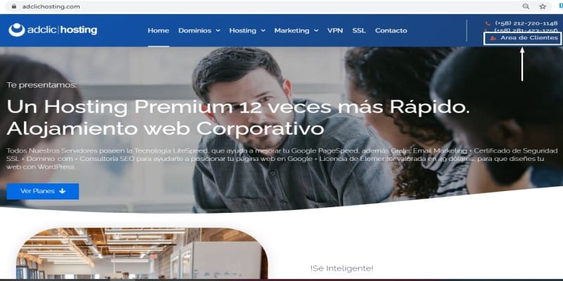 Registrarse en adclichosting