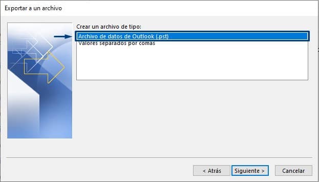 como hacer Backup de Outlook