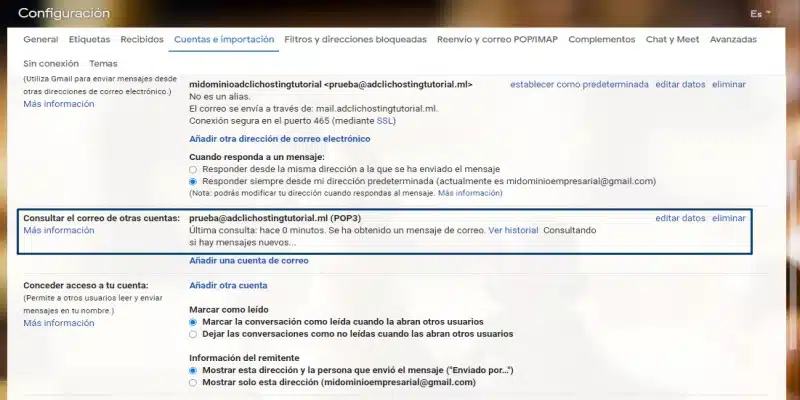 correo corporativo en Gmail