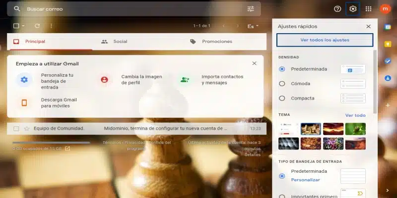 correo corporativo en Gmail