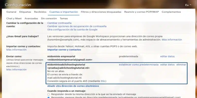 correo corporativo en Gmail