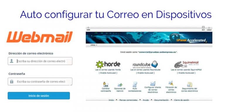Auto Configuración de cliente de Correo desde el cPanel