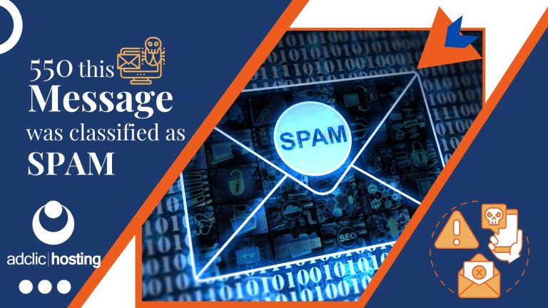 550 This message was classified as SPAM